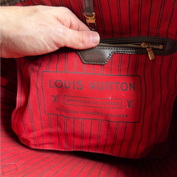 Designer Brown Checkered Tote Bag - Picture 5 of 10